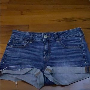 american eagle jean super stretch shorts size 8